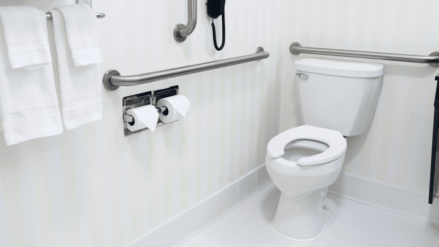 Fully Accessible Toilet - Thoughtfully designed so everyone can move with ease, comfort, and independence.