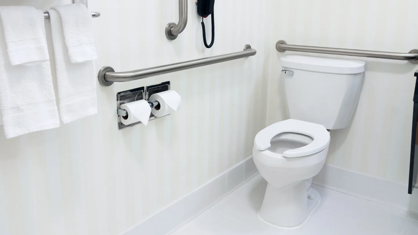 Fully Accessible Toilet - Thoughtfully designed so everyone can move with ease, comfort, and independence.